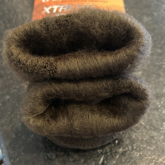 Tru/fit xtreme thermal heated crew socks 1 pair shoe size 5-10 brown nwt mens. - Picture 6 of 11
